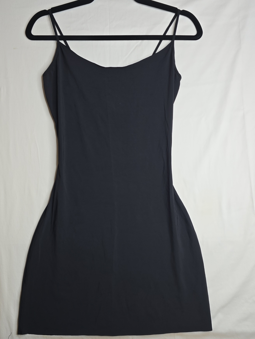Jockey Black Slip Dress with Spaghetti Straps